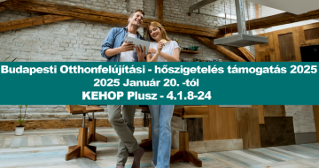 Budapesti Otthonfelújítási hőszigetelés támogatás 2025-2027