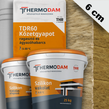 6 cm Thermodam kőzetgyapot hőszigetelő rendszer