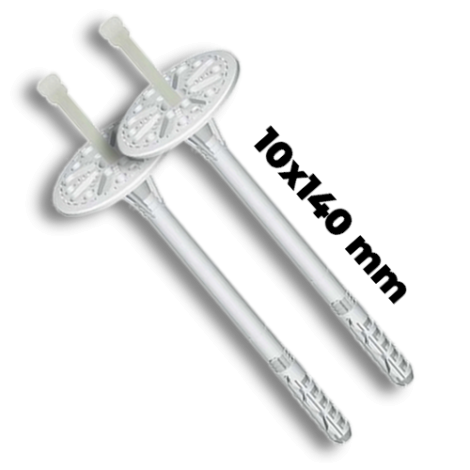 Műanyag beütőszeges dűbel 10x140 mm