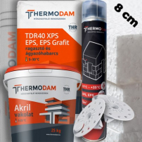 8 cm hőszigetelő rendszer - Könnyűszerkezetre